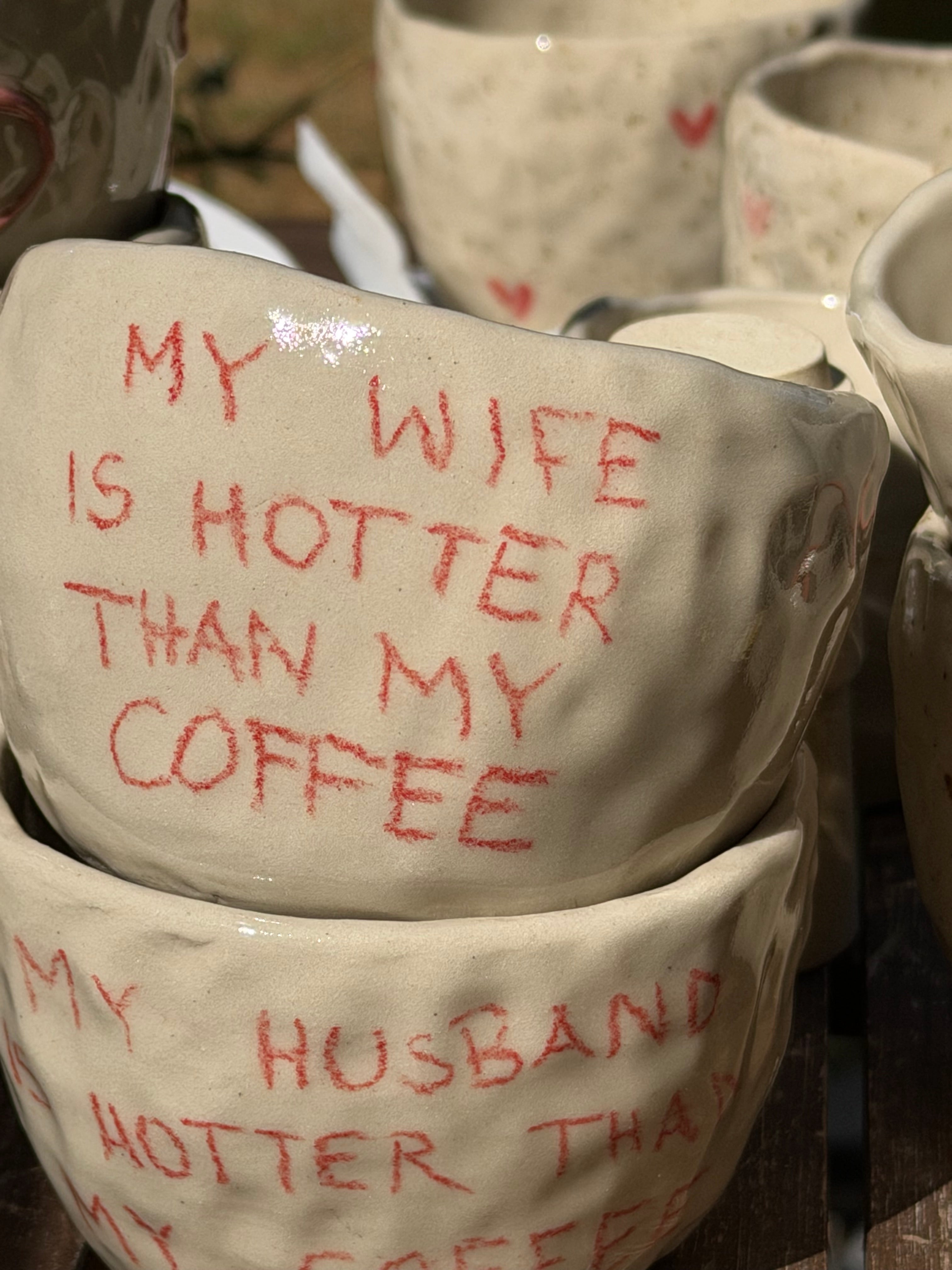Personalisierte Tasse | handgemachte Keramiktasse mit Handschrift | Steinzeug