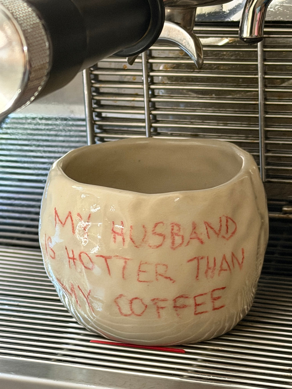 Personalisierte Tasse | handgemachte Keramiktasse mit Handschrift | Steinzeug