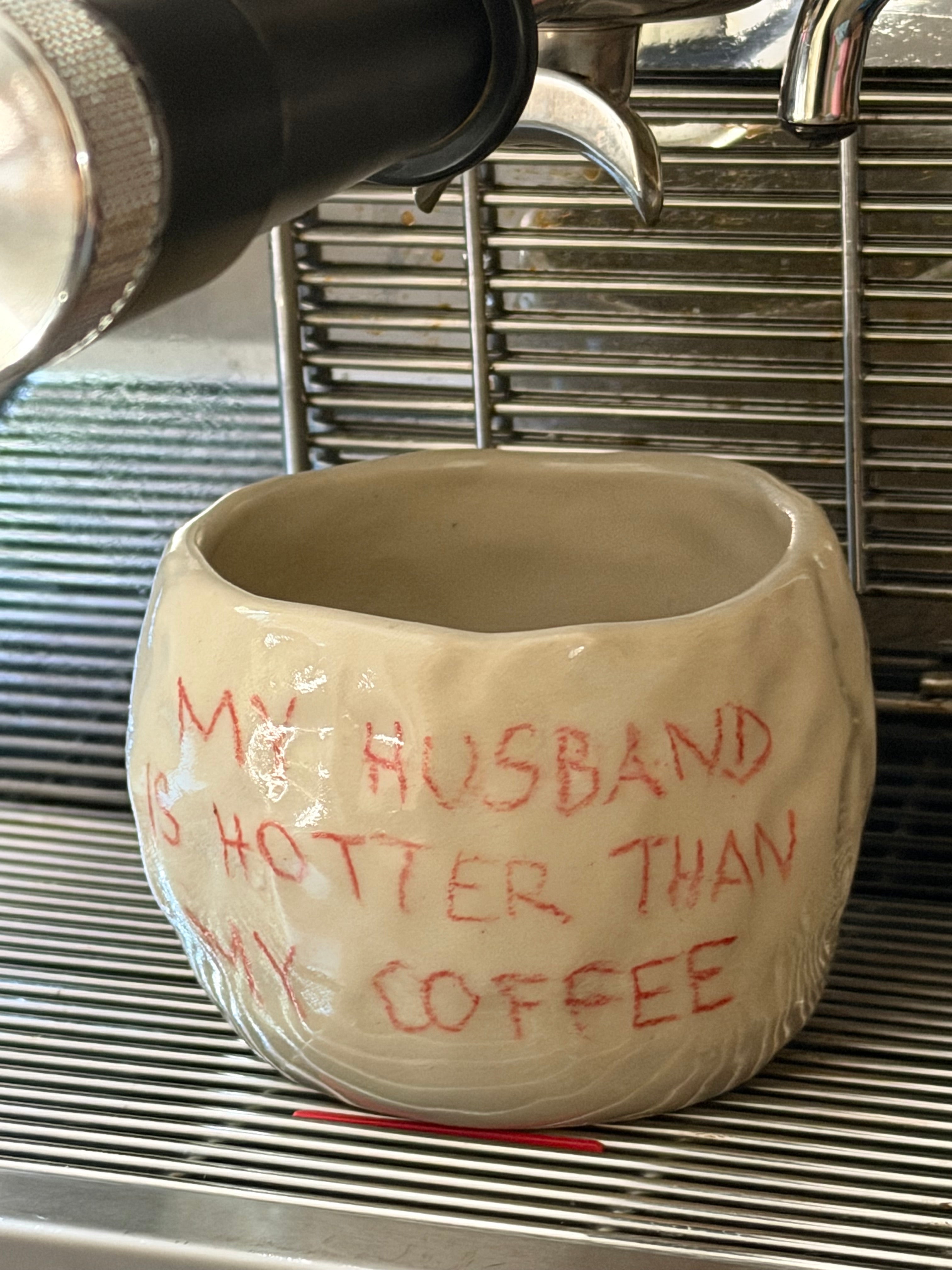 Personalisierte Tasse | handgemachte Keramiktasse mit Handschrift | Steinzeug
