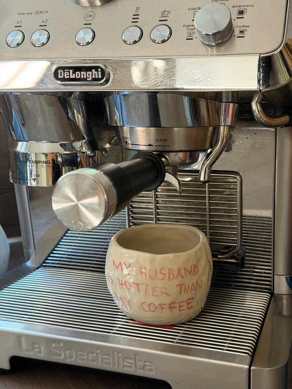 Personalisierte Tasse | handgemachte Keramiktasse mit Handschrift | Steinzeug
