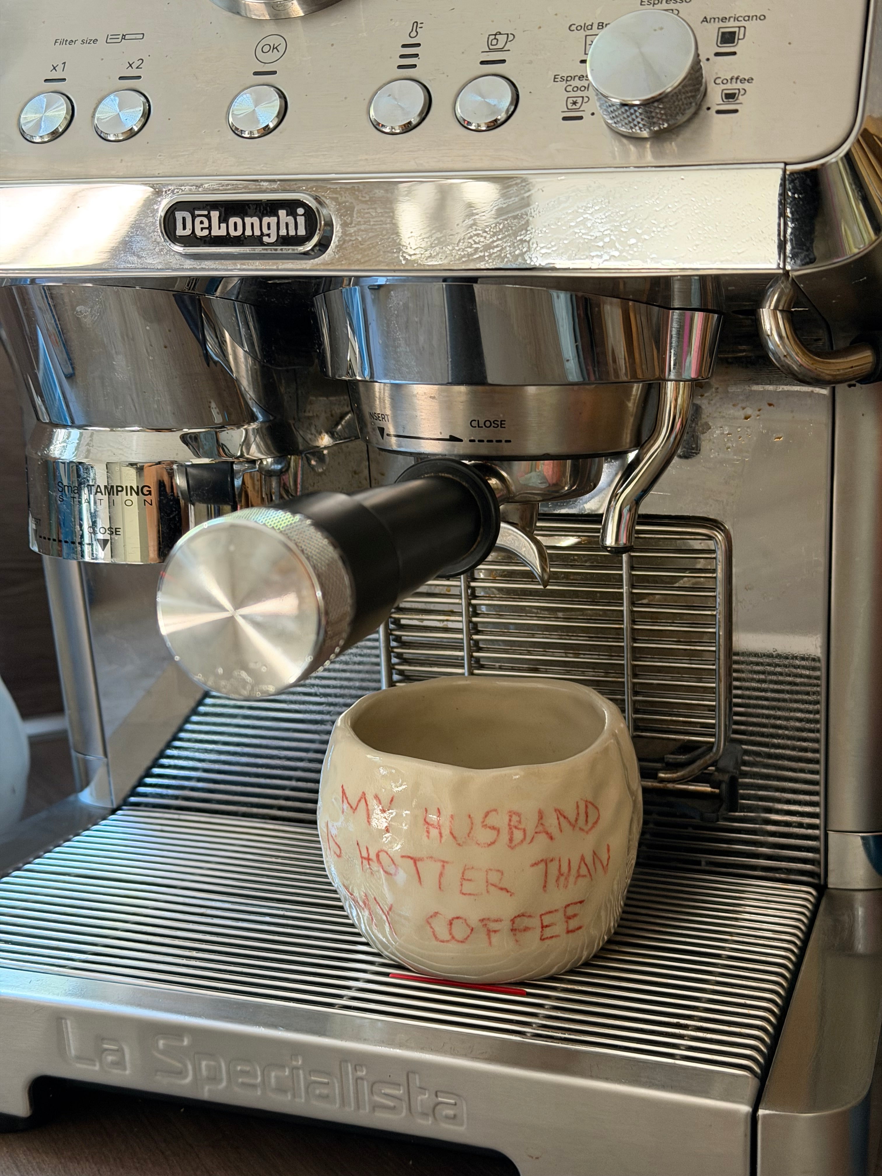 Personalisierte Tasse | handgemachte Keramiktasse mit Handschrift | Steinzeug