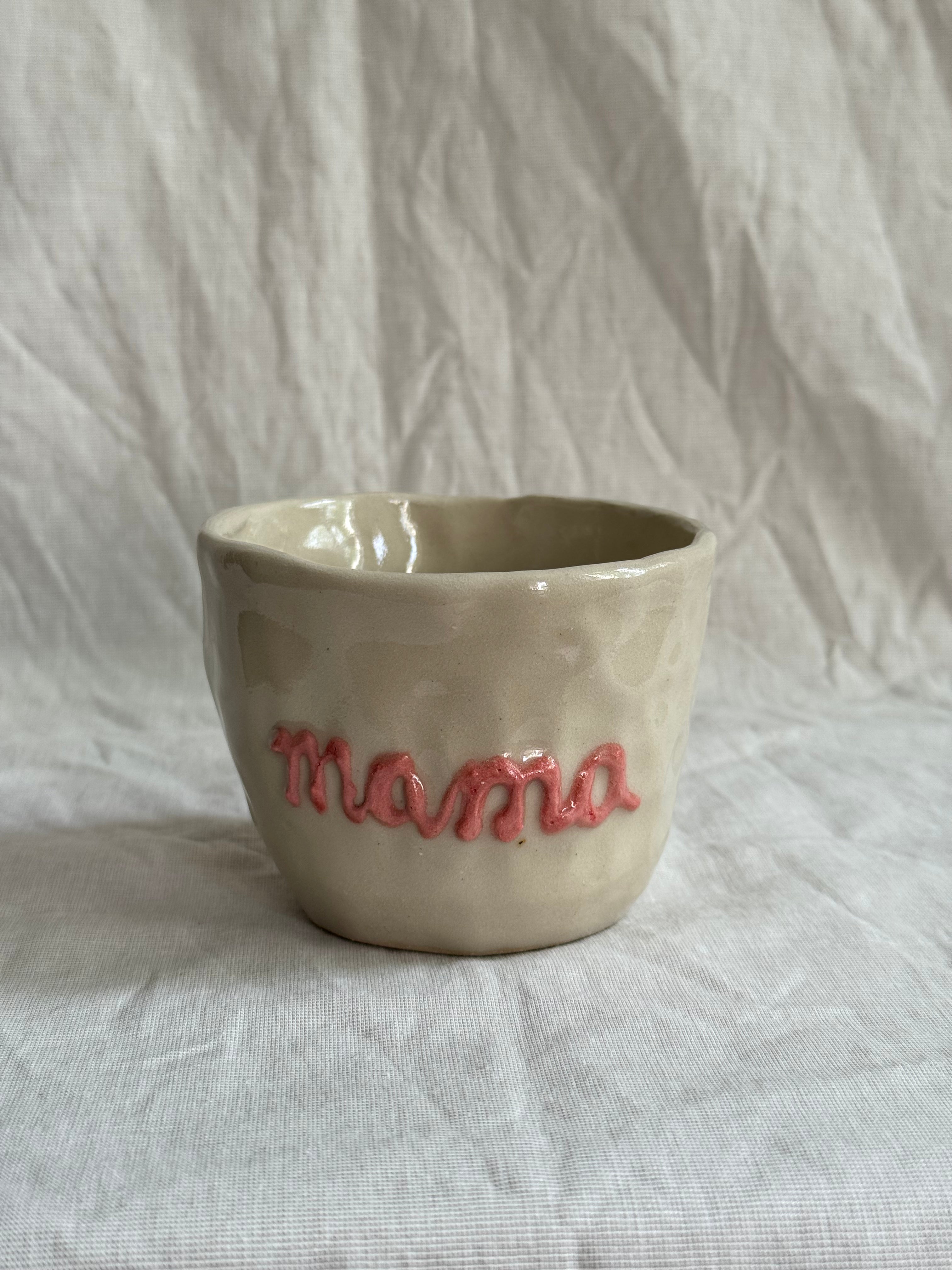 Mama 3D | handgemachter Keramikbecher | Steinzeug