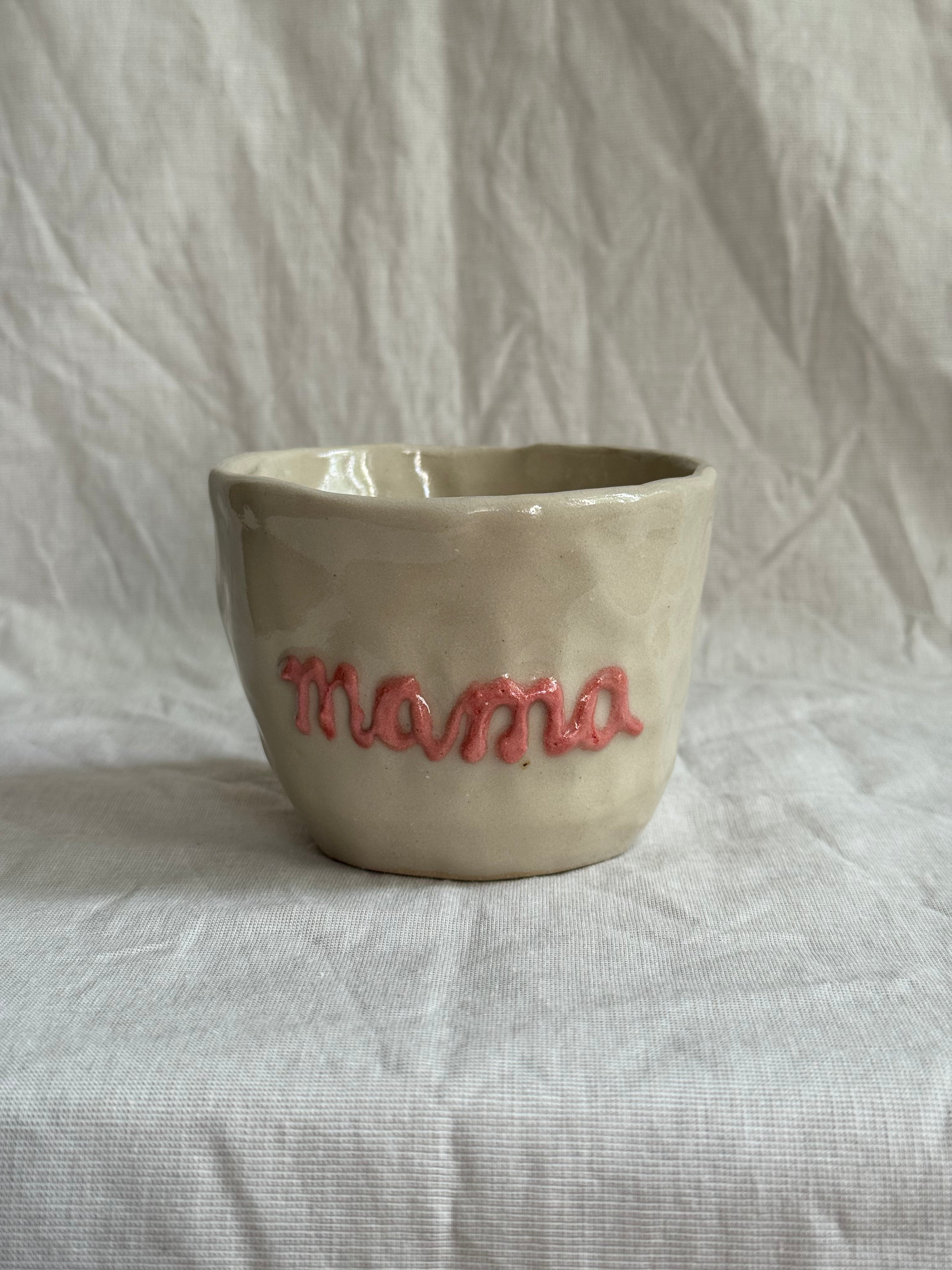 Mama 3D | handgemachter Keramikbecher | Steinzeug