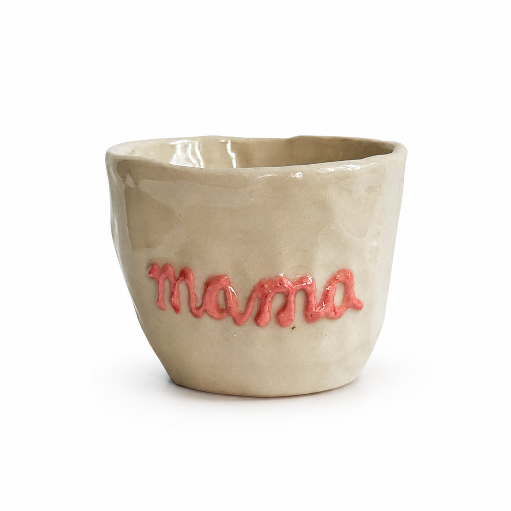 Mama 3D | handgemachter Keramikbecher | Steinzeug